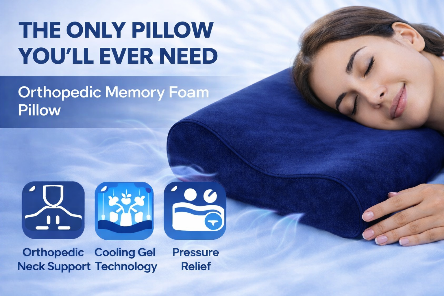Orthopedic Memory Foam Pillow Banner