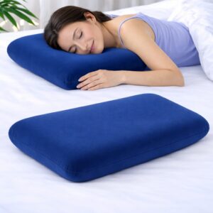 Goldenhub Orthopedic Memory Foam Pillow | Gel-Infused for Cooling | Ergonomic Support for Back & Side Sleepers | Velvet Cover with Inner Cover Size- 24 x 15 x 4.5/4 inch (Classic Design)