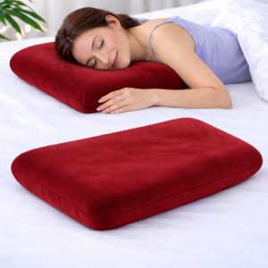 Goldenhub Orthopedic Memory Foam Pillow | Gel-Infused for Cooling | Ergonomic Support for Back & Side Sleepers | Velvet Cover with Inner Cover Size- 24 x 15 x 4.5/4 inch (Classic Design)