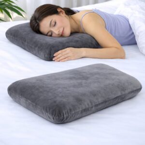 Goldenhub Orthopedic Memory Foam Pillow | Gel-Infused for Cooling | Ergonomic Support for Back & Side Sleepers | Velvet Cover with Inner Cover Size- 24 x 15 x 4.5/4 inch (Classic Design)